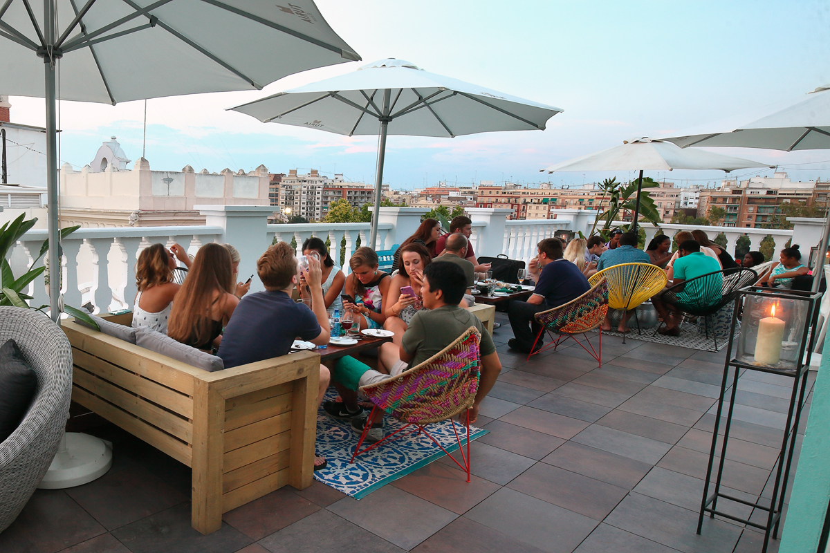 Carmen Polo Terrace está ubicada en la quinta planta del Hotel del Carmen (Valencia)
